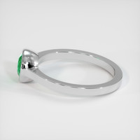 0.74 Ct. Emerald Ring, Platinum 950 4