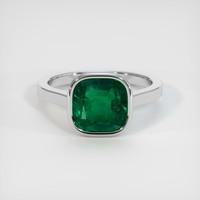 2.58 Ct. Emerald Ring, Platinum 950 1