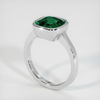 2.58 Ct. Emerald   Ring, Platinum 950 2