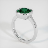 2.58 Ct. Emerald Ring, Platinum 950 2