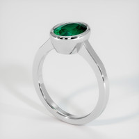 1.61 Ct. Emerald Ring, Platinum 950 2