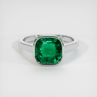 2.62 Ct. Emerald   Ring, Platinum 950 1