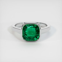 2.62 Ct. Emerald Ring, Platinum 950 1