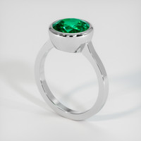 2.60 Ct. Emerald Ring, Platinum 950 2