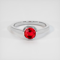 1.07 Ct. Ruby Ring, Platinum 950 1