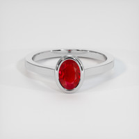 1.02 Ct. Ruby Ring, Platinum 950 1