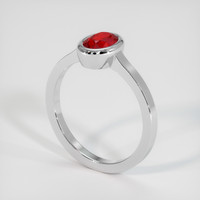 1.02 Ct. Ruby Ring, Platinum 950 2