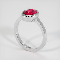 2.03 Ct. Ruby Ring, Platinum 950 2