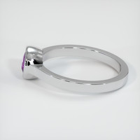 0.64 Ct. Pinkish Purple Sapphire Ring, Platinum 950 4