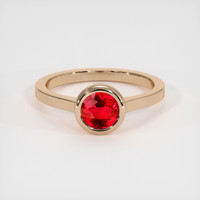 1.07 Ct. Ruby Ring, 14K Rose Gold 1