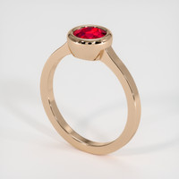 1.07 Ct. Ruby Ring, 14K Rose Gold 2