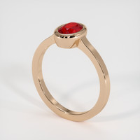 1.02 Ct. Ruby Ring, 14K Rose Gold 2