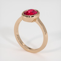 2.03 Ct. Ruby Ring, 14K Rose Gold 2