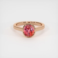 2.04 Ct. Padparadscha Sapphire Ring, 14K Rose Gold 1