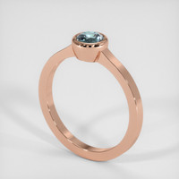 0.81 Ct. Sapphire Ring, 14K Rose Gold 2