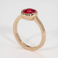 1.55 Ct. Ruby Ring, 18K Rose Gold 2