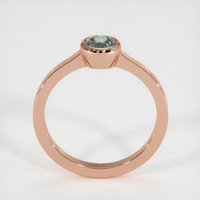 0.76 Ct. Grey Sapphire Ring, 18K Rose Gold 3