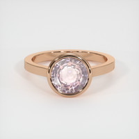 2.21 Ct. Sapphire Ring, 18K Rose Gold 1
