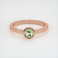 0.78 Ct. Sapphire Ring, 18K Rose Gold 1