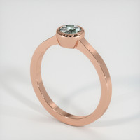 0.74 Ct. Sapphire Ring, 18K Rose Gold 2