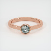 0.68 Ct. Sapphire Ring, 18K Rose Gold 1