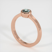 0.68 Ct. Sapphire Ring, 18K Rose Gold 2