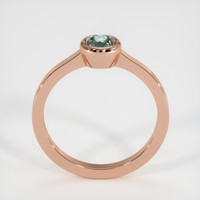 0.68 Ct. Sapphire Ring, 18K Rose Gold 3