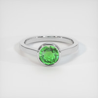 1.54 Ct. Tsavorite Garnet Ring, 10K White Gold 1