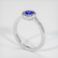 1.12 Ct. Sapphire Ring, 14K White Gold 2