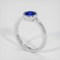 0.94 Ct. Sapphire Ring, 14K White Gold 2