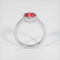 2.04 Ct. Padparadscha Sapphire Ring, 14K White Gold 3