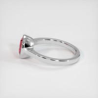 2.04 Ct. Padparadscha Sapphire Ring, 14K White Gold 4