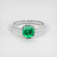 1.18 Ct. Emerald Ring, 18K White Gold 1