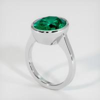 4.66 Ct. Ruby   Ring - 18K White Gold 2