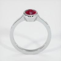 0.97 Ct. Ruby Ring, 18K White Gold 3