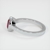 0.97 Ct. Ruby Ring, 18K White Gold 4