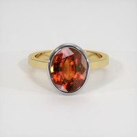 5.16 Ct. Gemstone Ring, 14K White & Yellow 1