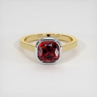 3.10 Ct. Gemstone Ring, 14K White & Yellow 1