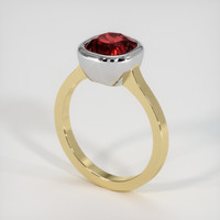 3.10 Ct. Gemstone Ring, 14K White & Yellow 2