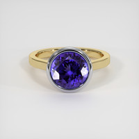 3.51 Ct. Gemstone Ring, 14K White & Yellow 1