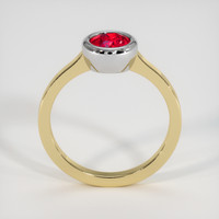 1.07 Ct. Ruby Ring, 14K White & Yellow 3