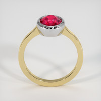 2.03 Ct. Ruby Ring, 14K White & Yellow 3