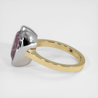 6.57 Ct. Sapphire Ring, 14K White & Yellow 4