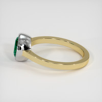 1.23 Ct. Emerald Ring, 18K White & Yellow 4