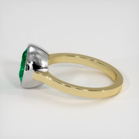 2.60 Ct. Emerald Ring, 18K White & Yellow 4