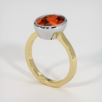 5.16 Ct. Gemstone Ring, 18K White & Yellow 2