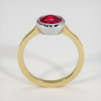 1.55 Ct. Ruby Ring, 18K White & Yellow 3