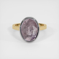 6.57 Ct. Sapphire Ring, 18K White & Yellow 1
