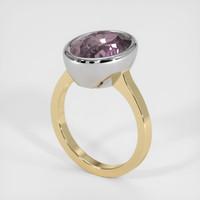 6.57 Ct. Sapphire Ring, 18K White & Yellow 2
