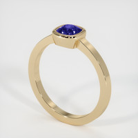 0.68 Ct. Blue Sapphire Ring, 10K Yellow Gold 2